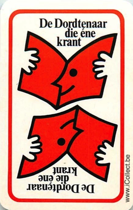 Single Swap Playing Cards Newspaper De Dordtenaar (PS19-57B)