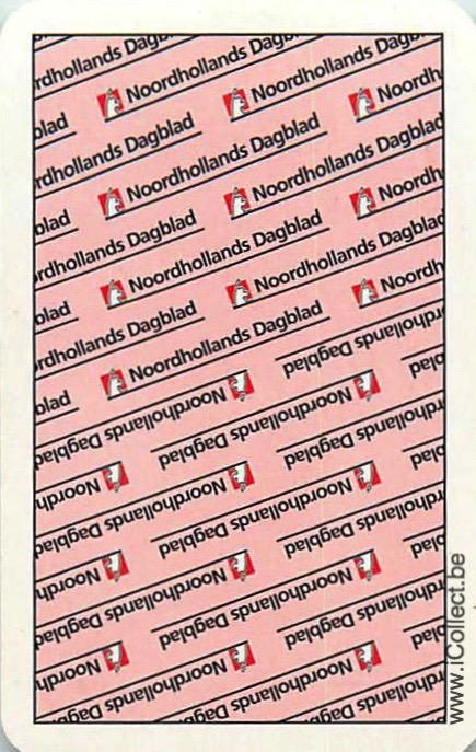 Single Swap Playing Cards Newspaper NoordHolland (PS20-02A)