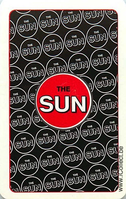 Single Swap Playing Cards Newspaper The Sun (PS20-10I)
