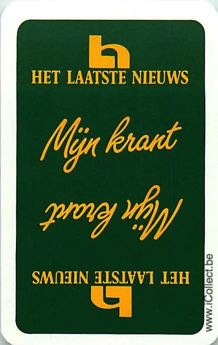 Single Swap Playing Cards Newspaper Het Laatse Nieuws (PS20-11E) - Click Image to Close