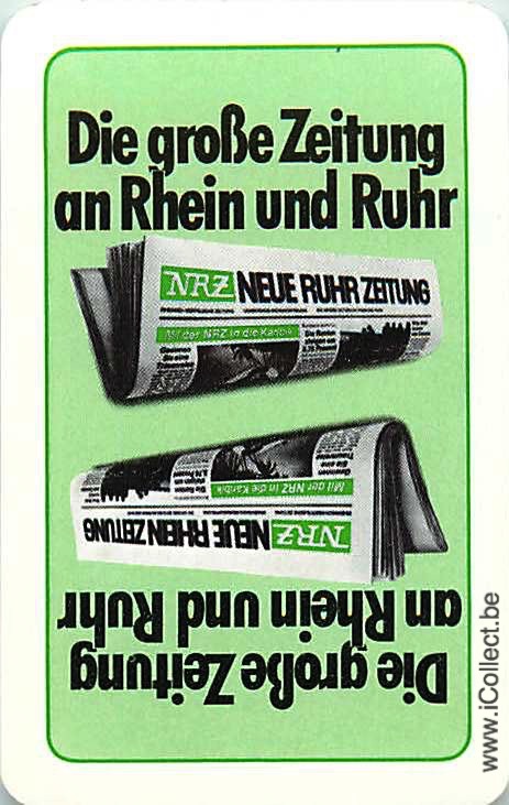 Single Swap Playing Cards Newspaper Neue Ruhr Zeitung (PS20-11F)