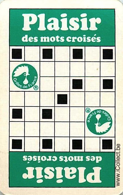 Single Swap Playing Cards Newspaper Grilles de France (PS20-14E) - Click Image to Close