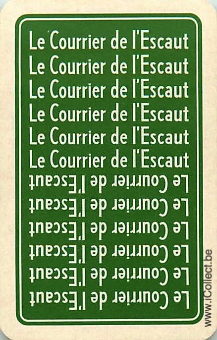 Single Swap Playing Cards Newspaper Courrier l'Escaut (PS20-12E) - Click Image to Close