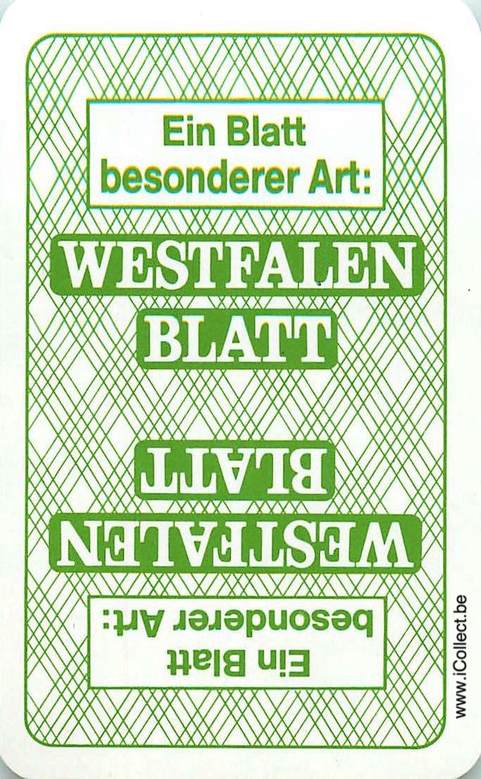 Single Swap Playing Cards Newspaper Westfallen Blatt (PS20-25A)