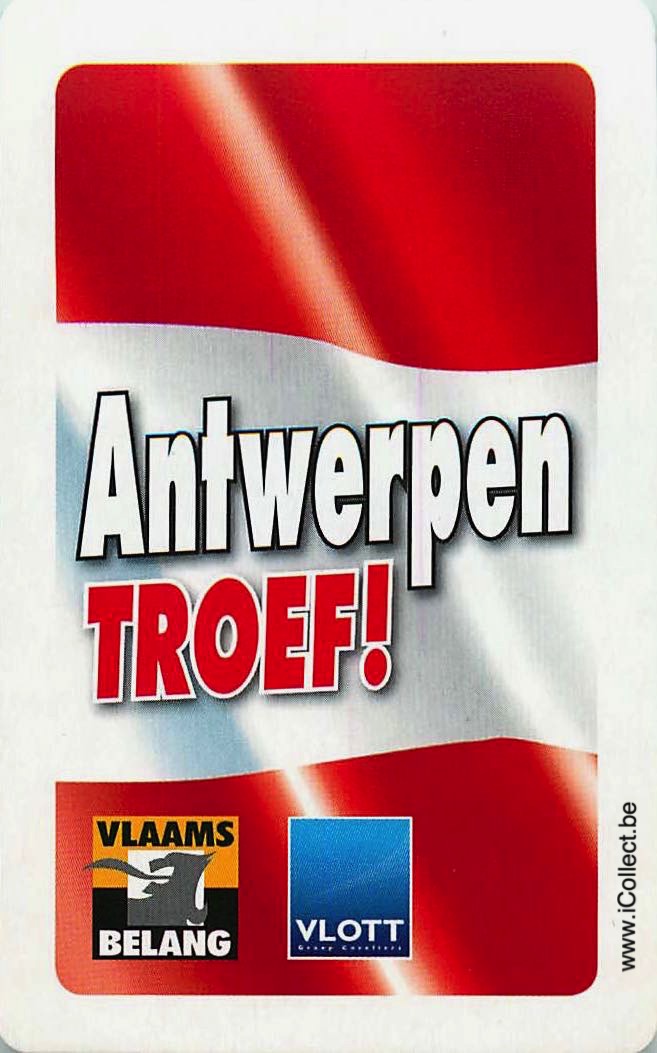 Single Swap Playing Cards Newspaper Antwerpen Troef (PS20-25I) - Click Image to Close