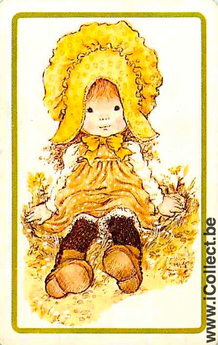 Single Swap Playing Cards Child Girl with Hat (PS07-05B)