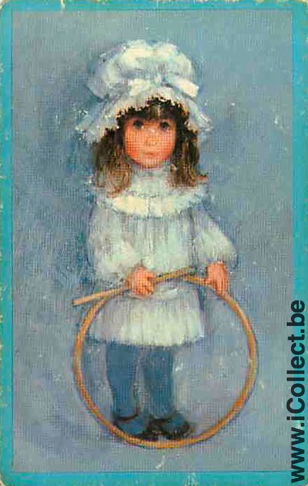 Single Playing Cards People Little Girl (PS14-52F)