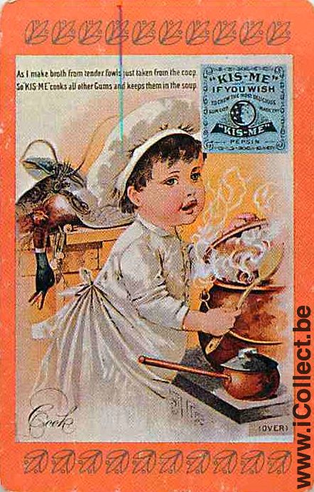 Single Playing Cards People Little Girl (PS14-52G) - Click Image to Close