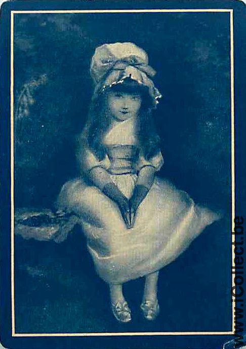 Single Playing Cards People Little Girl (PS14-53C)