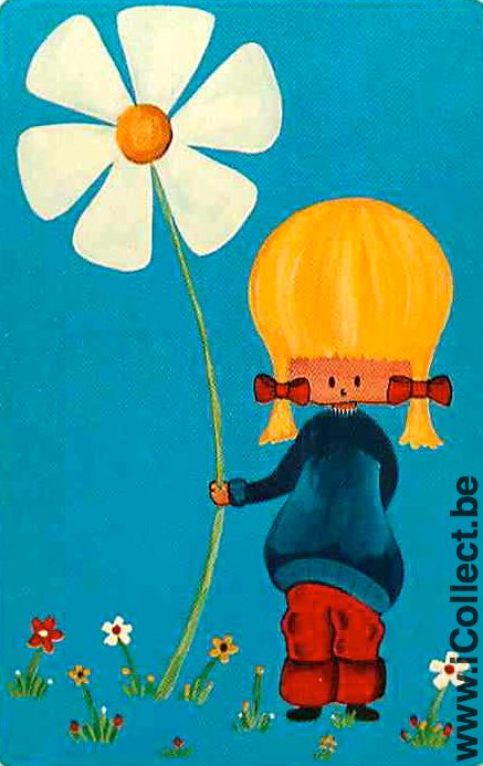 Single Playing Cards People Little Girl (PS07-06F)