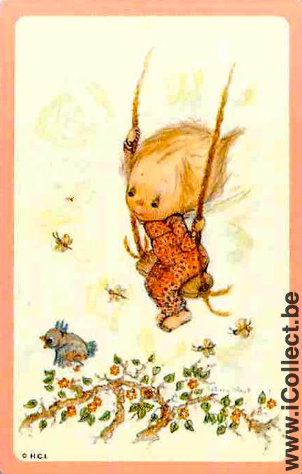 Single Playing Cards People Little Girl (PS07-07A)