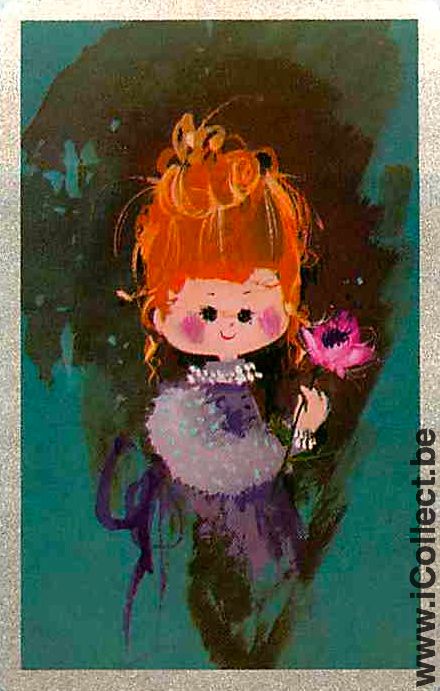 Single Playing Cards People Little Girl (PS07-07F)