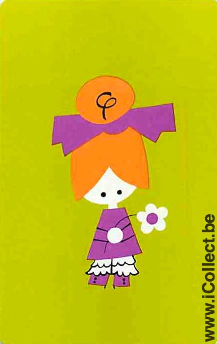 Single Playing Cards People Little Girl (PS07-07I) - Click Image to Close