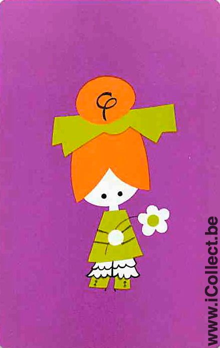 Single Playing Cards People Little Girl (PS07-08A)