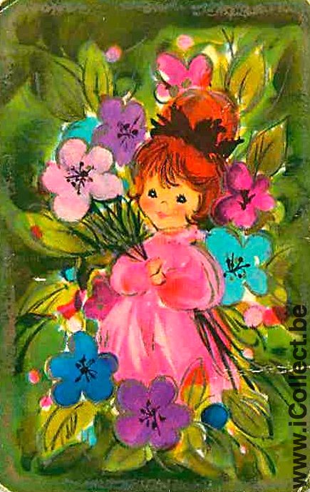 Single Playing Cards People Little Girl (PS07-08F) - Click Image to Close