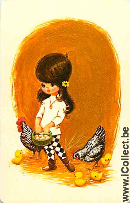 Single Swap Playing Cards People Little Girl (PS07-35A) - Click Image to Close