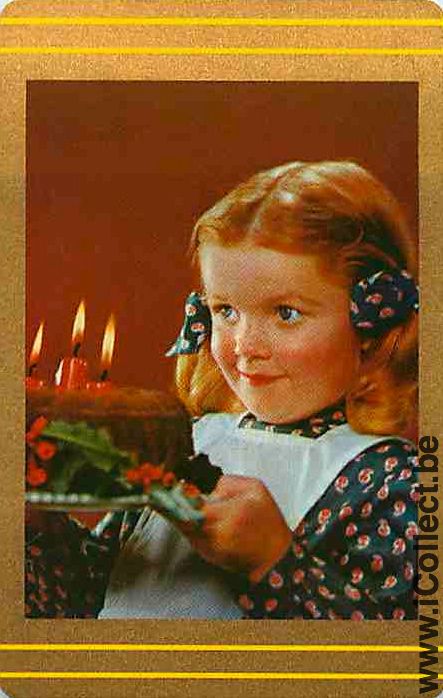 Single Playing Cards People Little Girl (PS14-51D) - Click Image to Close