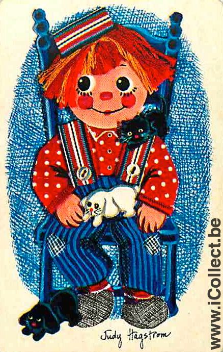 Single Swap Playing Cards People Little Boy with Hat (PS07-11D)