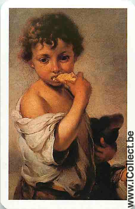 Single Playing Cards People Child Eating (PS13-09G)