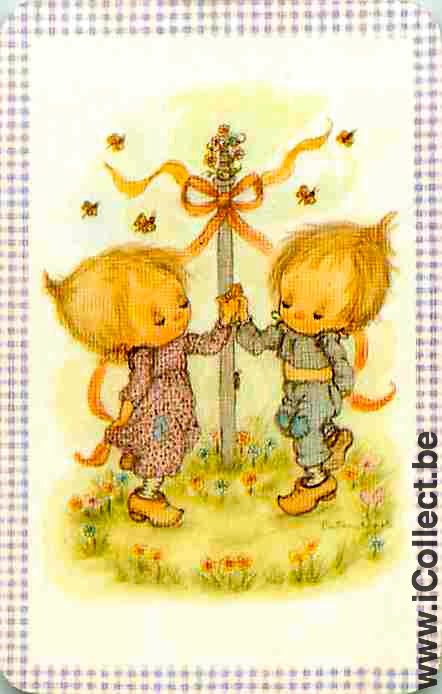 Single Swap Playing Cards People Boy & Girl (PS07-13C) - Click Image to Close