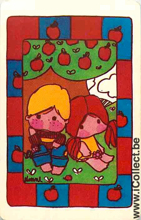 Single Swap Playing Cards People Boy & Girl (PS07-14B)