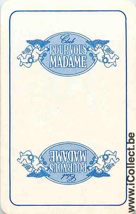 Single Playing Cards People Angels Pour vous Madamme (PS14-32G)
