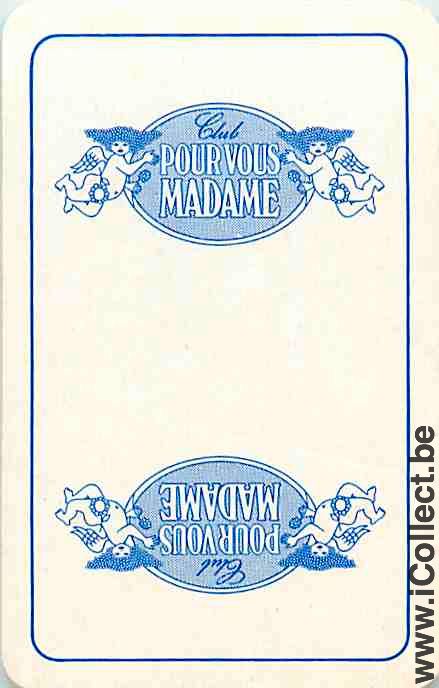 Single Playing Cards People Angels Pour vous Madamme (PS14-32G) - Click Image to Close