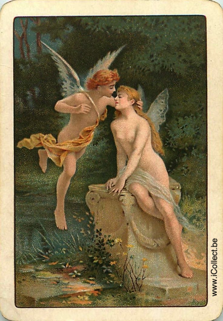 Single Swap Playing Cards People Elf & Angel (PS07-12D)