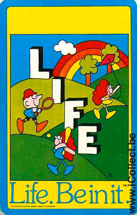Single Playing Cards People Children Life (PS07-16F)