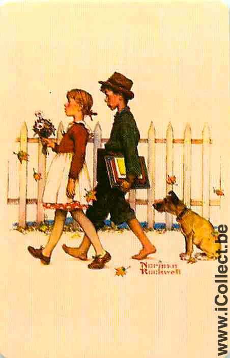 Single Cards Playing Cards People Norman Rockwell (PS07-17H) - Click Image to Close