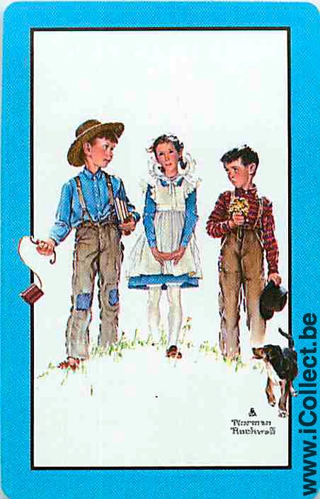 Single Playing Cards People Norman Rockwell (PS07-18A)