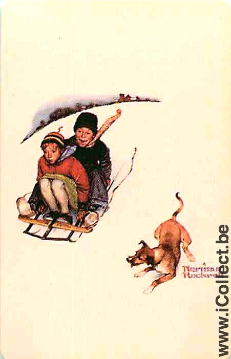 Single Swap Playing Cards People Norman Rockwell (PS07-18C)