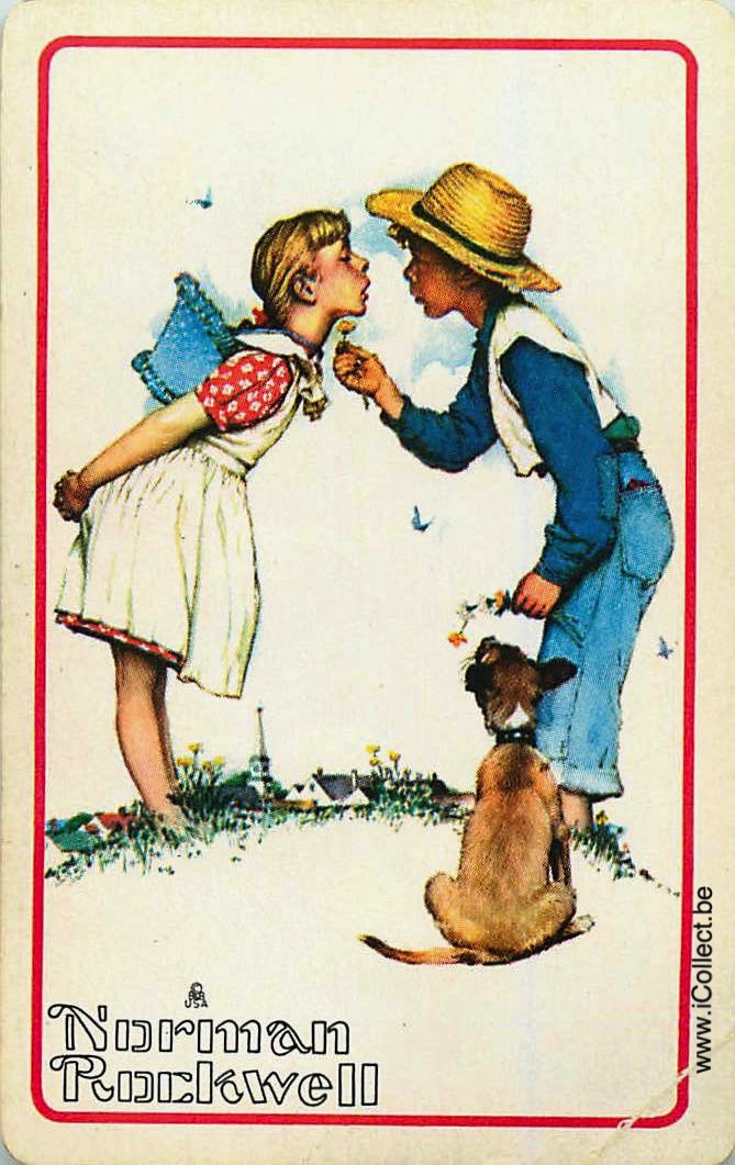 Single Swap Playing Cards People Norman Rockwell (PS07-29D)
