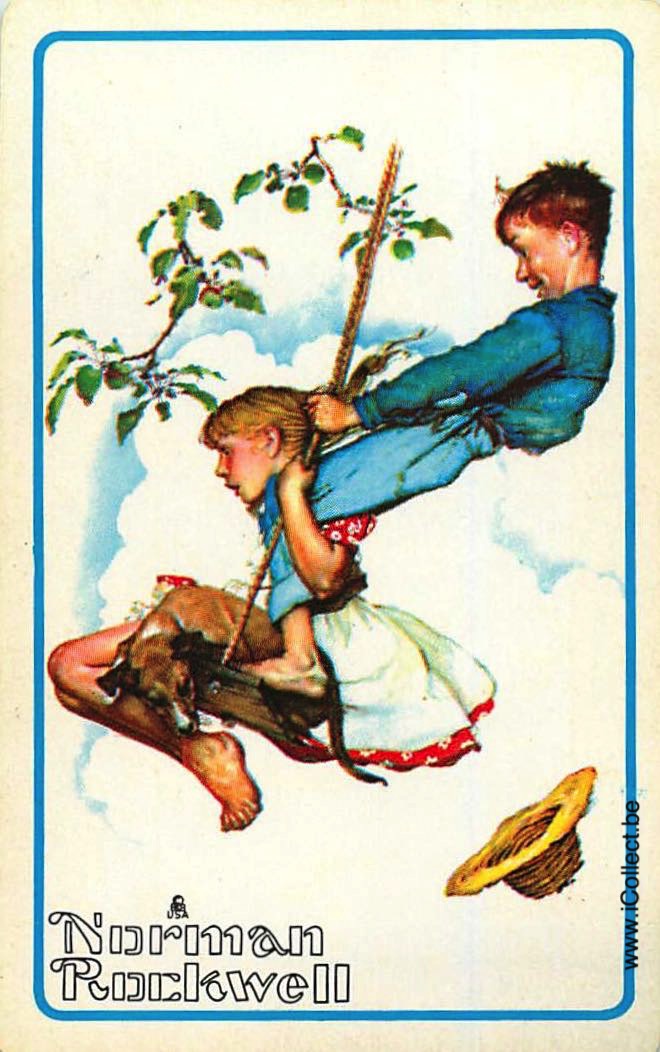 Single Swap Playing Cards People Norman Rockwell (PS07-29G)
