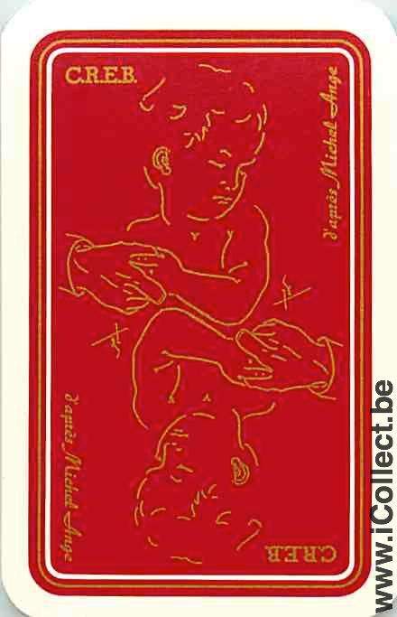 Single Playing Cards People Child C.R.E.B (PS13-12G) - Click Image to Close