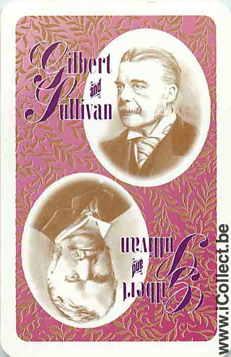 Single Playing Cards People Men Gilbert & Sullivan (PS14-33F) - Click Image to Close