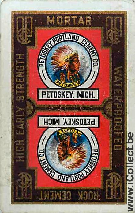 Single Playing Cards People Indian Petoskey (PS14-37D)