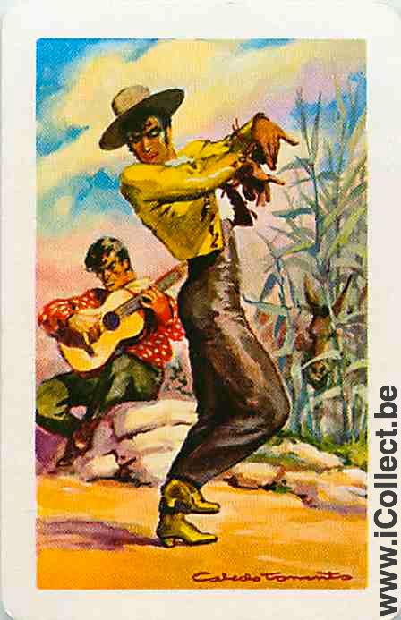 Single Swap Playing Cards People Dancer Flamenco (PS14-37H)
