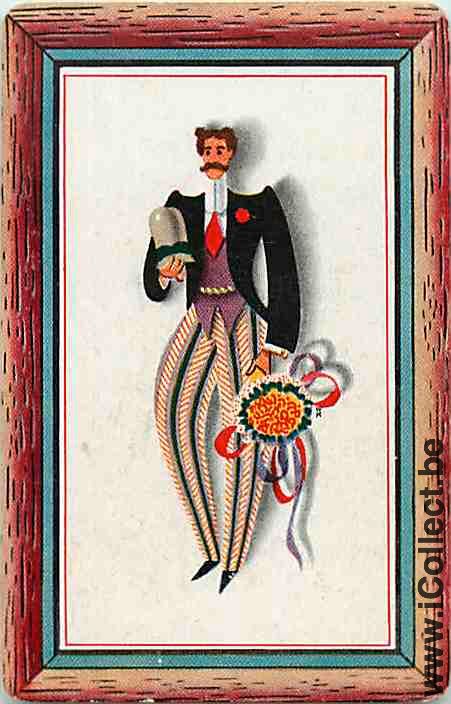 Single Playing Cards People Class man (PS15-38I)