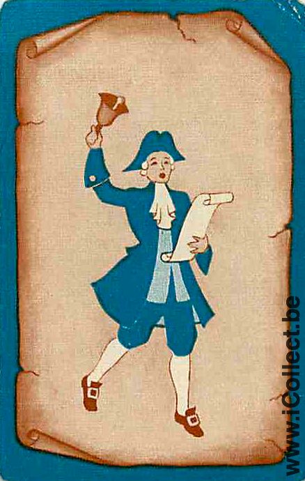 Single Playing Cards People Man messenger (PS15-39B)