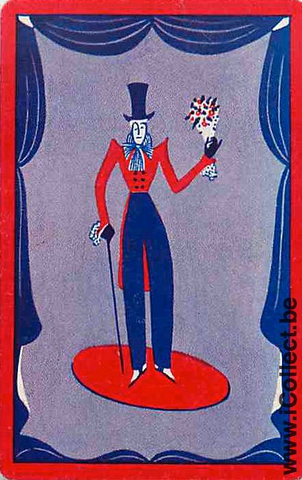 Single Playing Cards People Man with Hat (PS15-39H)