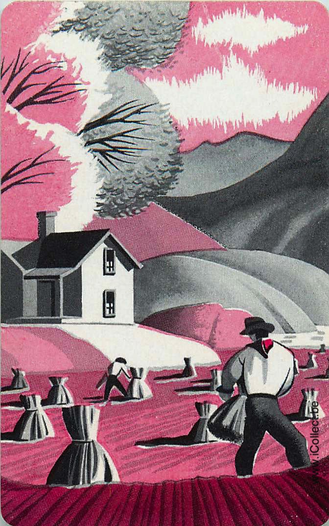 Single Swap Playing Cards People Men on the field (PS22-16A)