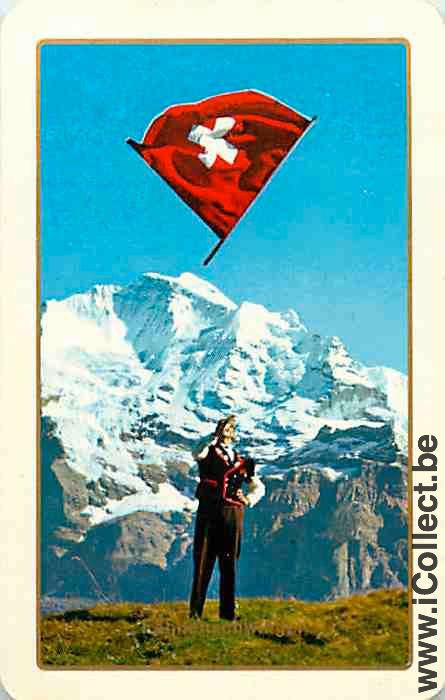 Single Playing Cards People Swiss Man (PS15-41E) - Click Image to Close