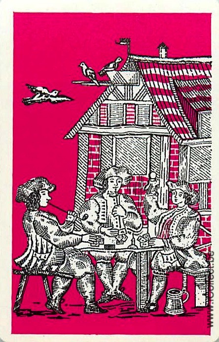 Single Swap Playing Cards People Men Sit (PS21-36D)