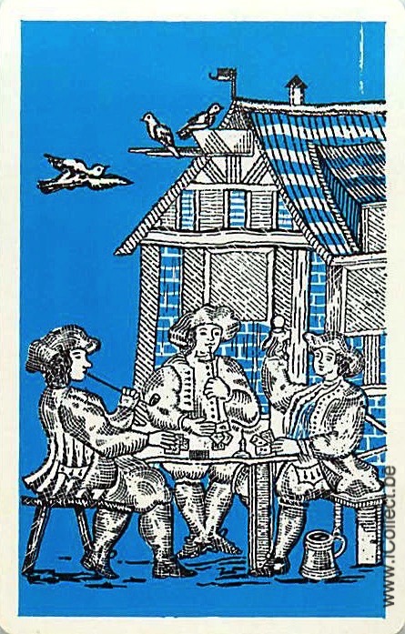 Single Swap Playing Cards People Men Sit (PS21-36E)