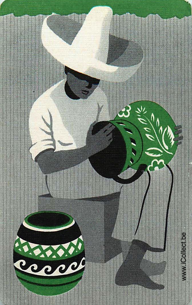 Single Swap Playing Cards People Man with Hat (PS22-12I)
