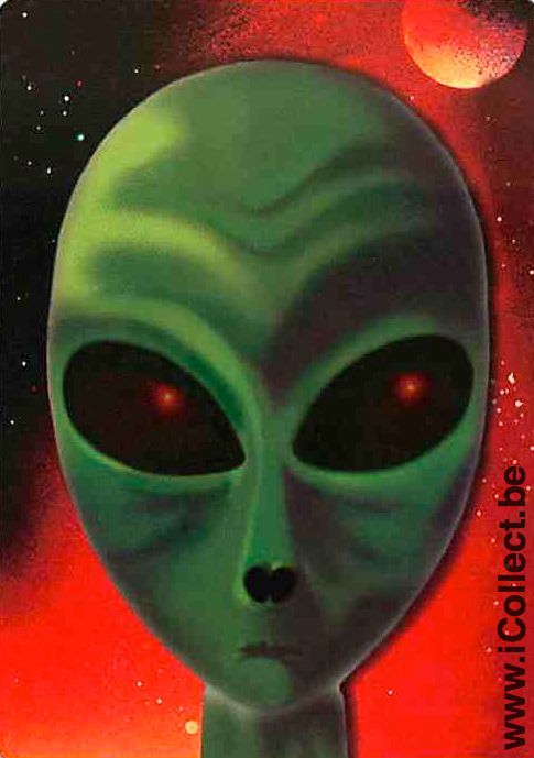 Single Playing Cards People Alien (PS15-46C) - Click Image to Close