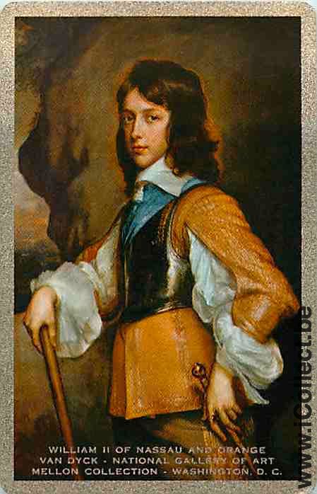 Single Playing Cards People William II Nassau Orange (PS15-50E)