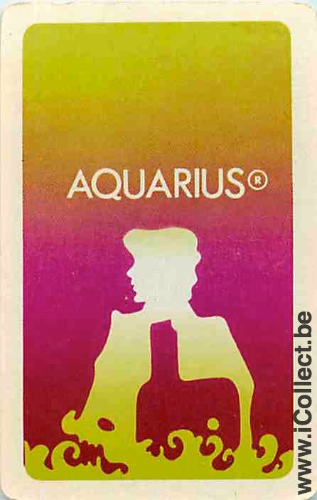 Single Playing Cards People Aquarius (PS15-51G)