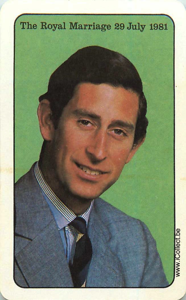 Single Swap Playing Cards People Prince Charles (PS15-13F)